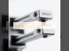 Robô industrial de alta precisão Pneumático Grampador de dedos Link Design robusto e durável para máquinas automatizadas de manipulação de material