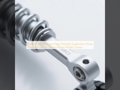 Ligação de absorvedor de choque de suspensão de alta precisão e alta resistência personalizada para chassi móvel de robô de serviço