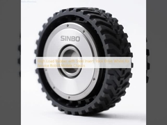 Roda de Tração de Borracha de Alta Carga com Inserção de Aço para Chassi Móvel de Robô de Serviço