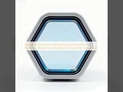 Robô à prova de explosão lente resistente a altas temperaturas janela de proteção para ambientes perigosos vidro óptico