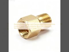 Junta de Cobre para Manômetro Usinagem CNC de Precisão China Serviços de Usinagem CNC Personalizados em Liga de Cobre Bloco Condutivo Usinagem CNC de Precisão Conexão para Manômetro de Precisão