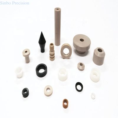 Usinagem personalizada de peças de plástico Delrin White POM Nylon peças torneadas de plástico